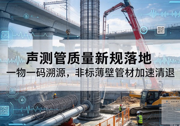 西工声测管质量新规落地，一物一码溯源，非标薄壁管材加速清退